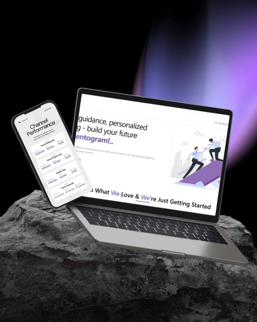 dark modern business report presentation device product mockup instagram post (1)
